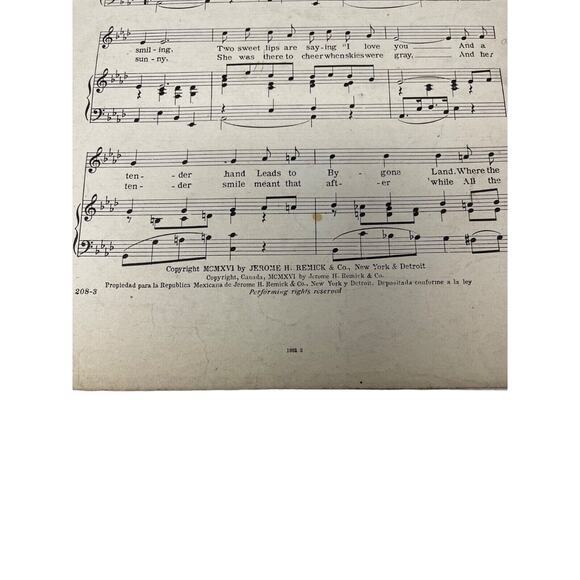 1916 Im Looking For A Girl Like Mother Sheet Music G Kahn E Van Alstyne - Picture 5 of 9